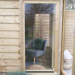 Forest Oakley 7' x 5' (Nominal) Pent Timber Summerhouse with Assembly