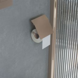 Hansgrohe AddStoris Toilet Roll Holder with Cover Brushed Bronze