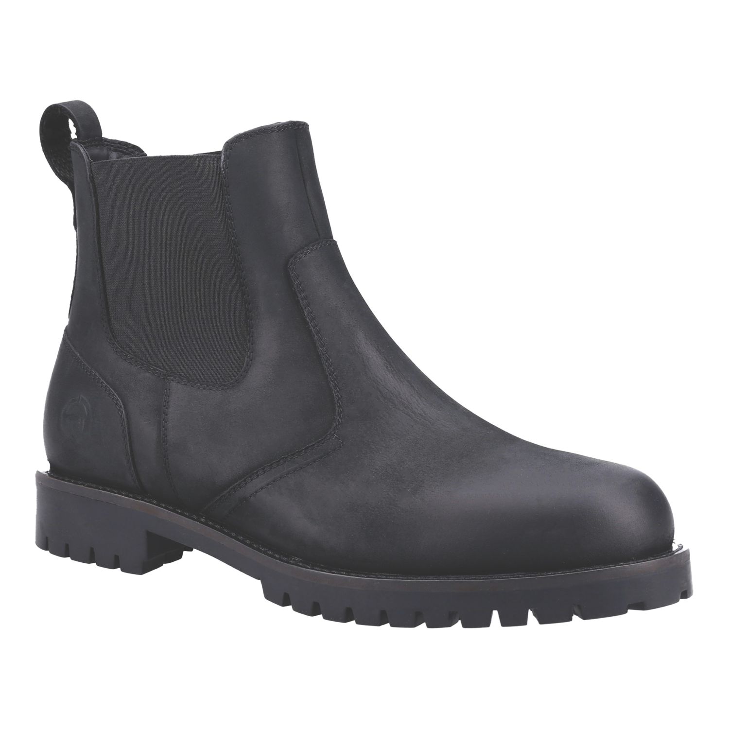 Cotswold Bodicote Chelsea Size 9 Black Waterproof Non Safety Dealer Boots (902XN)