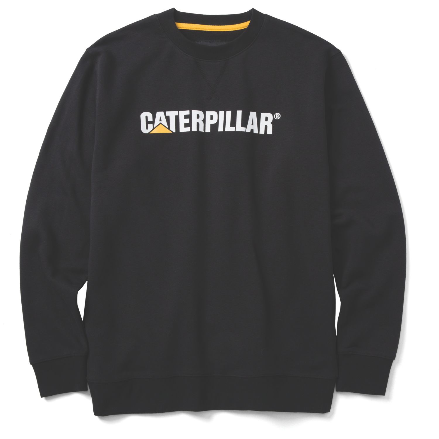 CAT Midweight Crewneck Sweatshirt Sweat Shirts Black Small 35" Chest (902XT)