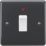 Knightsbridge Part M 20A 1-Gang DP Control Switch Anthracite with Neon