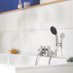 Grohe Get Chrome 142mm Deck Mounted Dual Control Manual Shower Mixer Tap