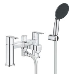 Grohe Get Chrome 142mm Deck Mounted Dual Control Manual Shower Mixer Tap