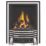 Focal Point Elysee Chrome Rotary Control Inset Gas Full Depth Fire 480mm x 180mm x 585mm