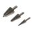 Erbauer Straight Shank Metal Cone Drill Bits 3 Piece Set