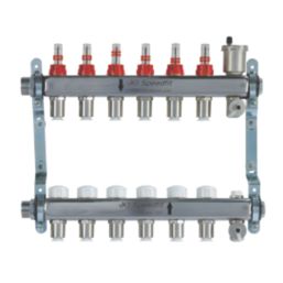 JG Speedfit 6 Port Manifold Set Chrome