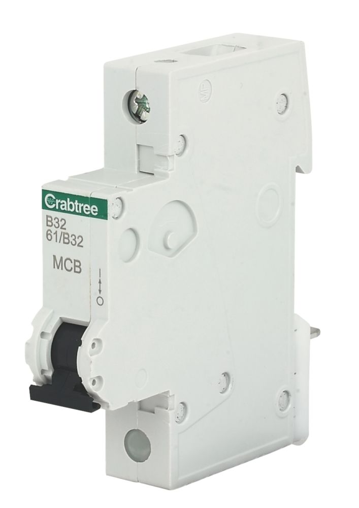 Crabtree Starbreaker 32A SP Type B MCB | MCBs | Screwfix.com