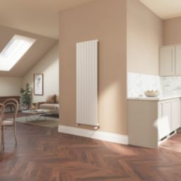 Flomasta  1800mm x 578mm 4019BTU White Vertical Designer Radiator