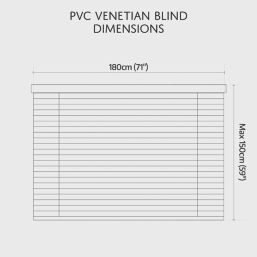 Renaissance Venetian  Blind Grey 180cm x 150cm Drop