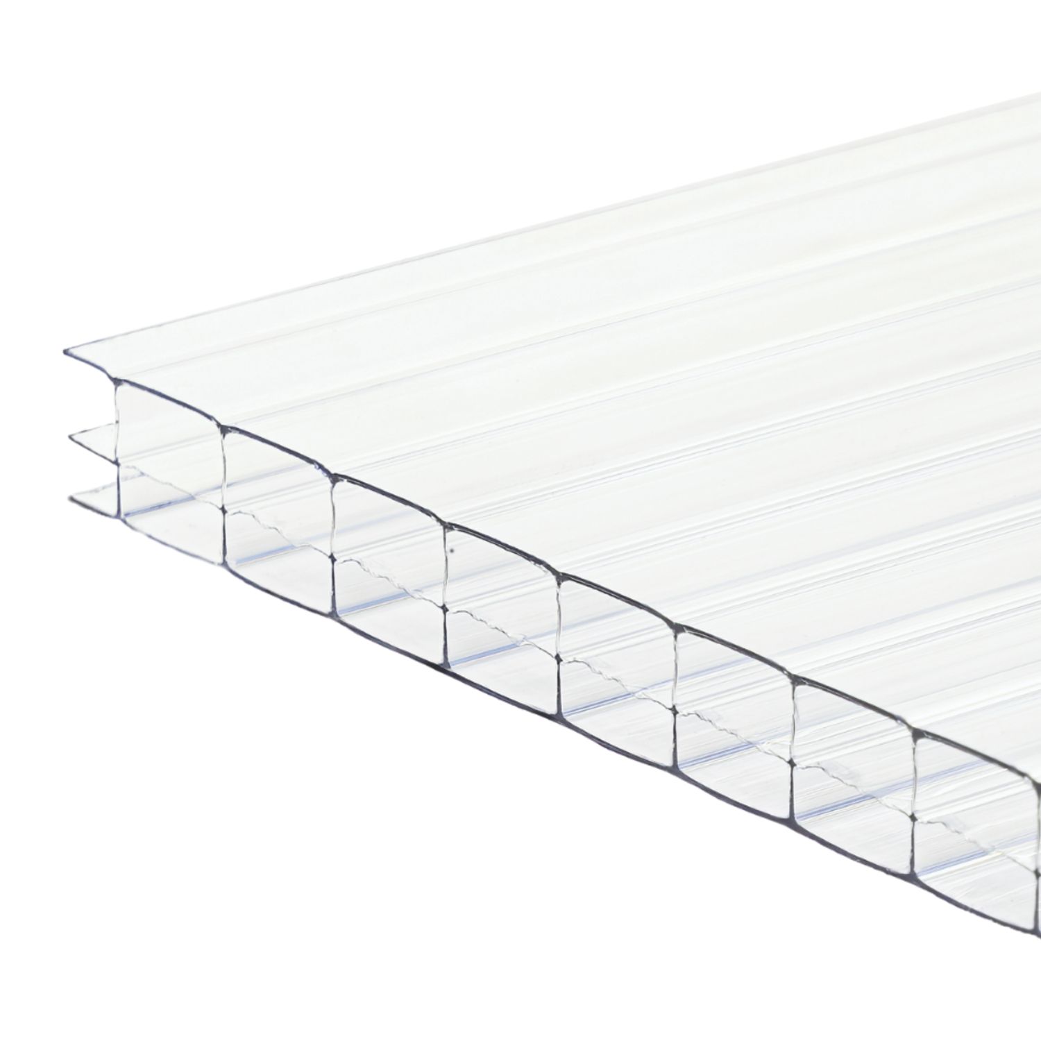 Radmat Building Materials Triplewall Polycarbonate Sheet Clear 1000mm x 16mm x 2500mm (903CY)