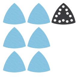 Trend Pro Mesh AB/OSC/M7/P 80, 120, 180 Grit Mesh Multi-Material Delta Sanding Pads with Pad Saver  x  7 Pack