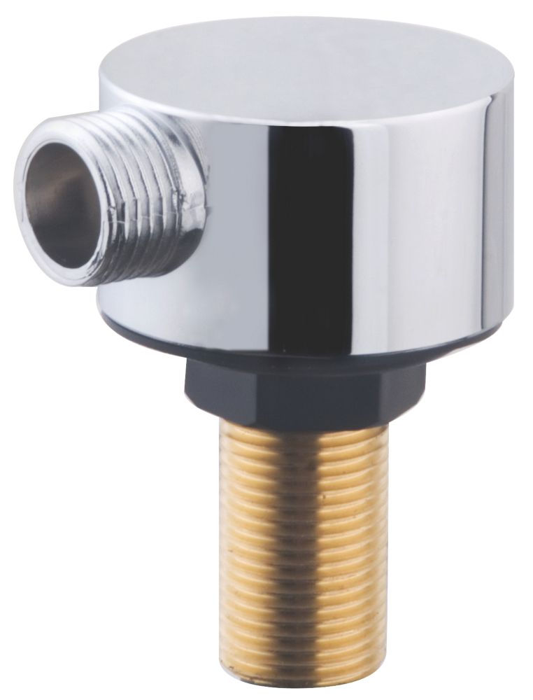 Wall Union Elbow Chrome 75mm