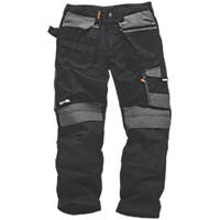 Scruffs 3D Trade Trousers Black / Grey 32" W 33" L