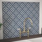 Laura Ashley Mr Jones Midnight Seaspray Kitchen Splashback 900mm x 750mm x 6mm