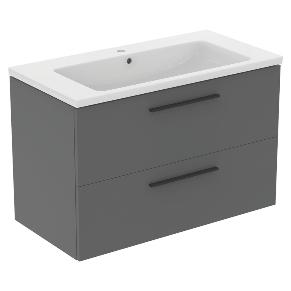 Ideal Standard i.life B Wall Hung Vanity Unit with Chrome Handles