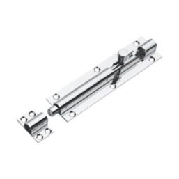 Straight Barrel Door Bolt Polished Chrome 152mm
