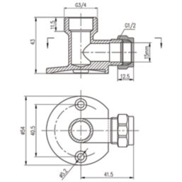 Highlife Bathrooms  Shower Fixing Elbows Chrome