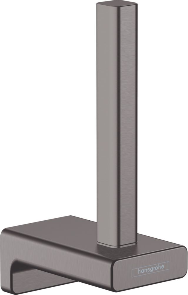 Hansgrohe AddStoris Spare Toilet Roll Holder Brushed Black Chrome