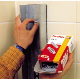 Fischer SX Plus Nylon Wall Plugs 8mm x 40mm 100 Pack