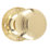 Carlisle Brass Rimmed Mortice Knobs 52mm Pair Polished Brass