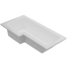 Vermont Shower Bath Left-Hand Acrylic No Tap Holes 1700mm