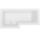 Vermont Shower Bath Left-Hand Acrylic No Tap Holes 1700mm
