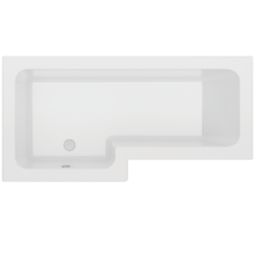 Vermont Shower Bath Left-Hand Acrylic No Tap Holes 1700mm