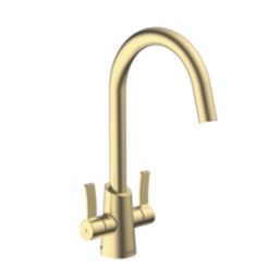 Bristan Acorn Mono Sink Mixer Tap Brushed Brass