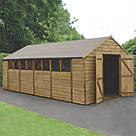 Forest  10' x 19' 6" (Nominal) Apex Overlap Timber Shed with Assembly