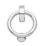Hardware Solutions Door Knocker Ring Polished Chrome 26mm x 178mm