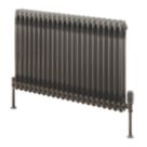 Reina 600mm x 1010mm 3272BTU Raw Metal Horizontal 2 Column Radiator