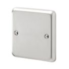 MK Contoura 1-Gang Blanking Plate Brushed Stainless Steel