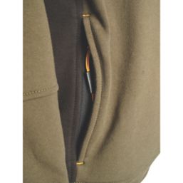 JCB Trade Crew Sweatshirt Olive Small 38-40" Chest