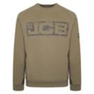 JCB Trade Crew Sweatshirt Olive Small 38-40" Chest