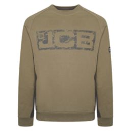 JCB Trade Crew Sweatshirt Olive Small 38-40" Chest