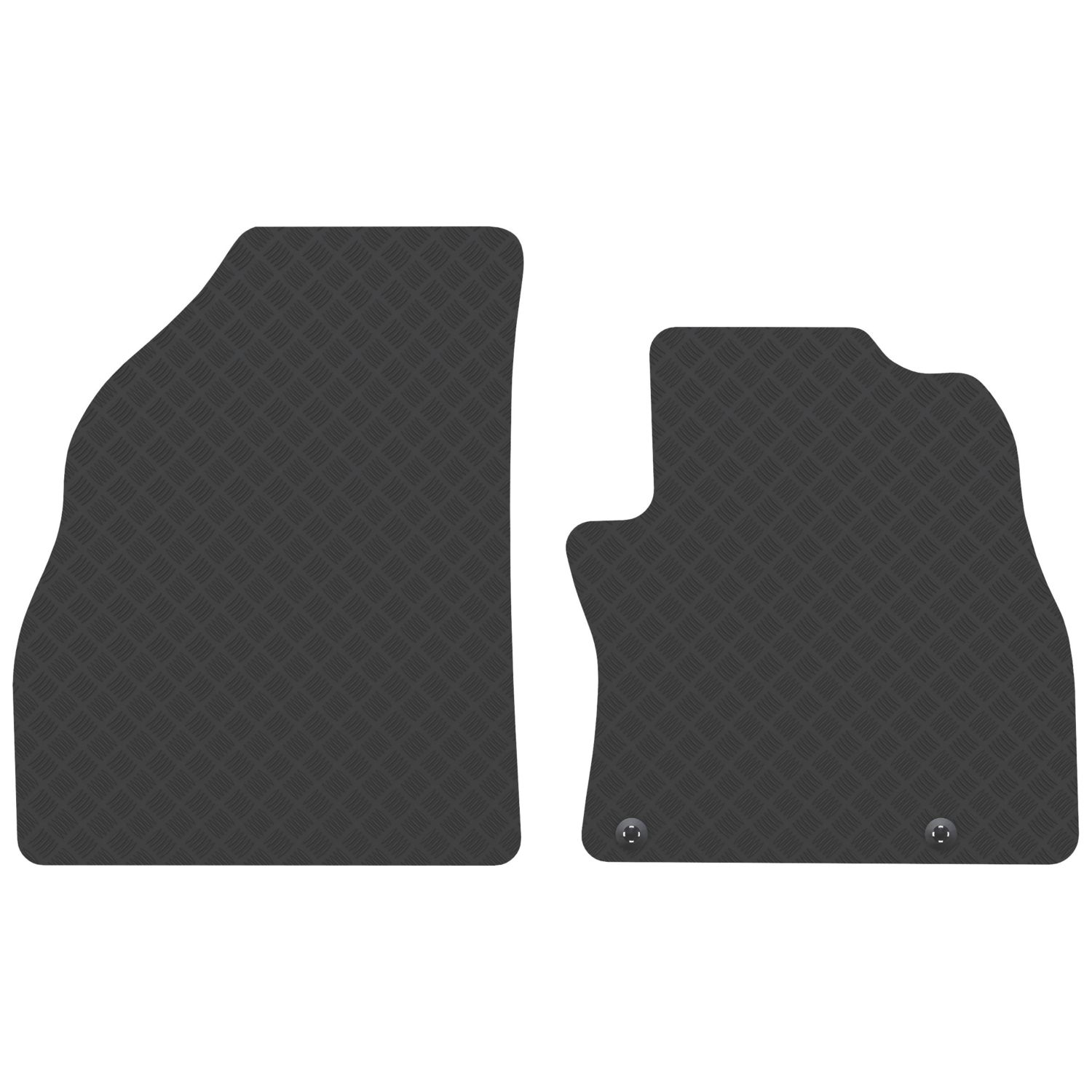 Car Mat Co. Citroen Nemo 2008 on Rubber Car Mats 2 Piece Set (904VV)