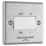 LAP  10AX 1-Gang 3-Pole Fan Isolator Switch Brushed Stainless Steel  with White Inserts