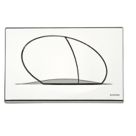 Fluidmaster Schwab Ovate Duo 257422 Dual-Flush Flushing Plate Gloss Chrome