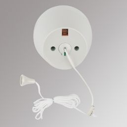 Crabtree Capital 50A 1-Way Pull Cord Switch White with Neon