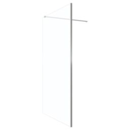 Palermo  Semi-Framed Showerwall Glass Chrome 1100mm x 1950mm