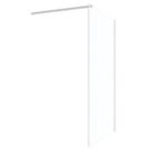 Palermo  Semi-Framed Showerwall Glass Chrome 1100mm x 1950mm