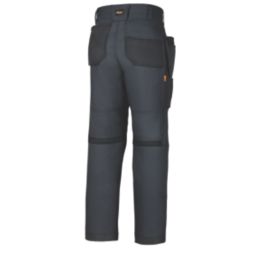 Snickers AllRoundWork Everyday Work Trousers Steel Grey 35" W 32" L