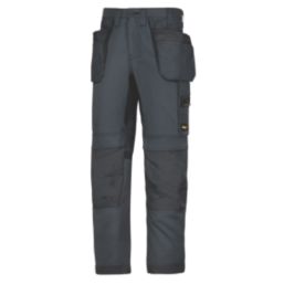 Snickers AllRoundWork Everyday Work Trousers Steel Grey 35" W 32" L