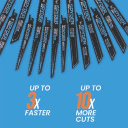 Spyder   Multi-Material Reciprocating Saw Blade Set 14 Pieces