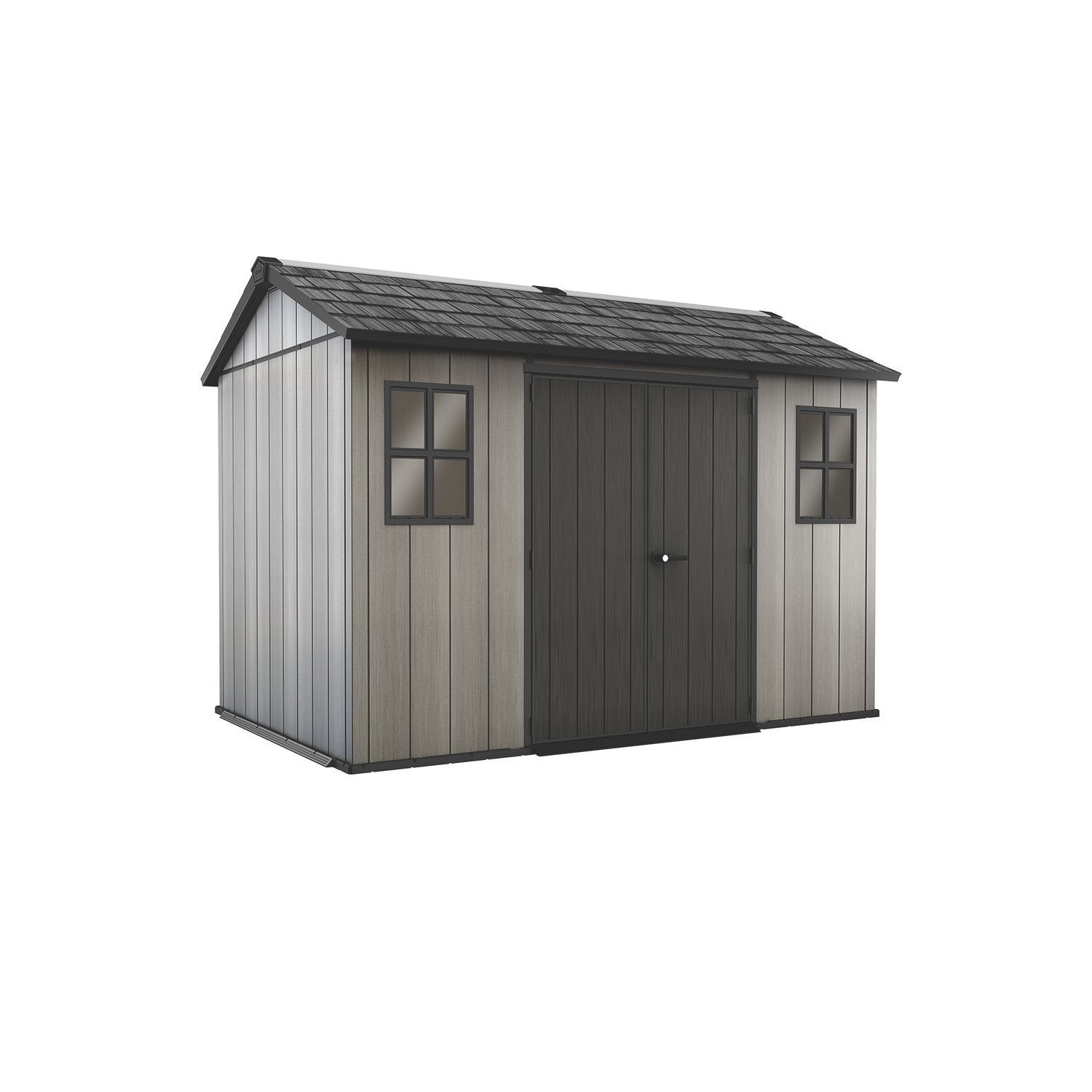 Keter Oakland 1175 11' 6" x 7' 6" (Nominal) Apex Resin Shed Grey (905HC)