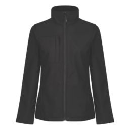 Regatta Octagon Womens Softshell Jacket Black Size 16
