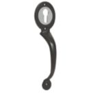 GateMate  Euro Profile Long Throw Pull Handle Chrome / Black