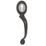 GateMate  Euro Profile Long Throw Pull Handle Chrome / Black