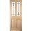 Jeld-Wen Oregon Mackintosh 2-Semi-Translucent Light Unfinished Oak Veneer Wooden 2-Panel Internal Door 1981mm x 838mm