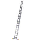 Werner PRO 3-Section Aluminium Square Rung Extension Ladder 9.73m
